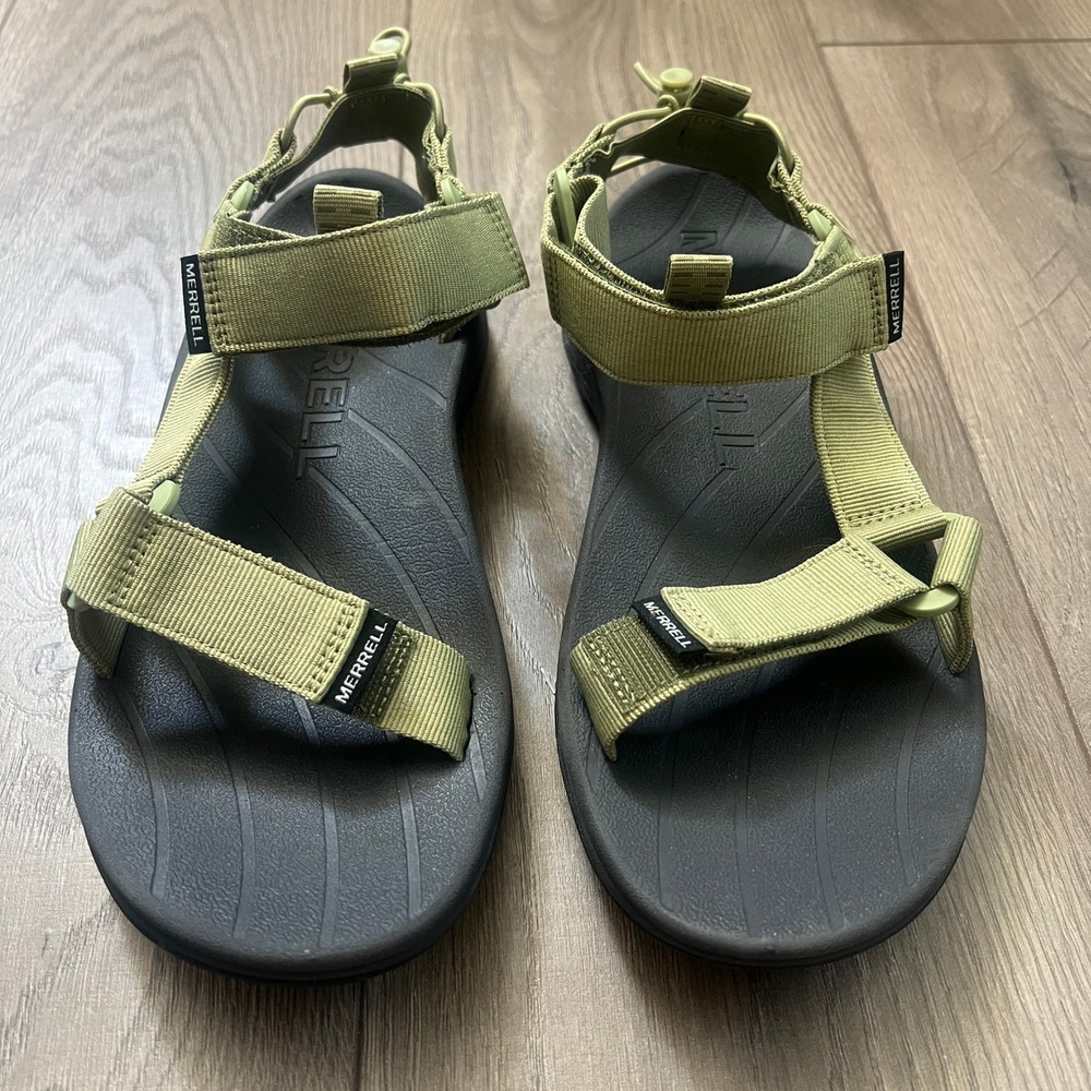 Merrell Speed Fusion Web Sport Sandals Green Black Mens US 8 Hiking Camping - Picture 8 of 10